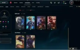 CONTA LOL - OURO4 - RANKED CAI PLAT4/OURO1 - PROMOÇÃO