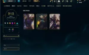 Unranked com TODOS os champs e 212 Skins ( ADC / MID )
