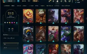 Unranked com TODOS os champs e 212 Skins ( ADC / MID )