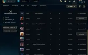 Conta DIAMANTE 4 BARATA com 37 champs e 4 skins