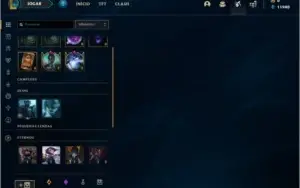 Conta DIAMANTE 4 BARATA com 37 champs e 4 skins