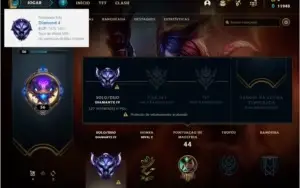 Conta DIAMANTE 4 BARATA com 37 champs e 4 skins