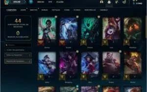 Conta DIAMANTE 4 BARATA com 37 champs e 4 skins