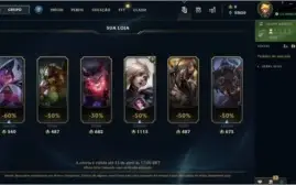 Vendo Conta League Of Legends Unranked Nivel 30