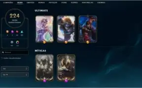 CONTA COM 224 SKINS , QUASE TODOS O CAMPEÕES