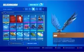 Conta de Fortnite SEASON 1 COM 2400 VBUCKS E TUBARÃO MAKO