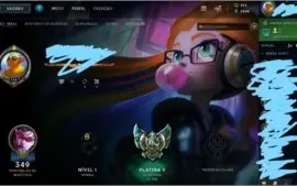 CONTA LOL-TODOS OS CAMPEÕES-PLATINA 5-MAIS DE 200 SKINS
