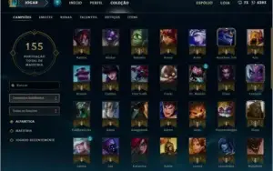 Conta de lol com 65 champions e 18 skins!