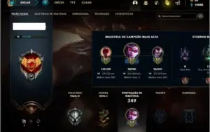 Conta prata 4 com 151 skins e 134 champs