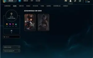 Conta platina 1 com 75 PDL, 27 Champs e 2 Skins + 11 Espolio