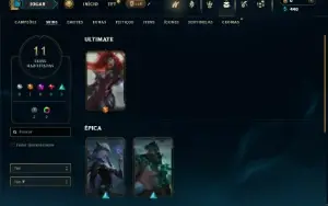 Bronze 2 com 45 Champs e 11 Skins