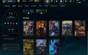 Bronze 2 com 45 Champs e 11 Skins