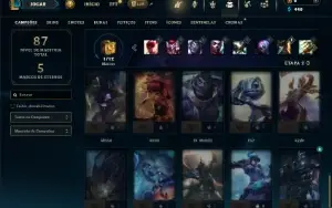 Bronze 2 com 45 Champs e 11 Skins