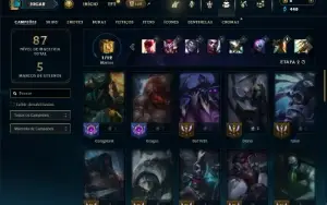 Bronze 2 com 45 Champs e 11 Skins