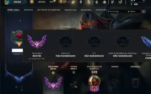 Mestre com 50 Champs e 8 Skins