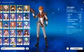 AR 52 Itto, Zhongli, Childe, Wanderer, Xiangling C6 e mais