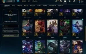 Conta Platina 2 com 31 Champs e 7 Skins +2 Fragmentos
