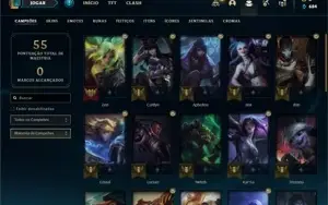 Conta Platina 2 com 31 Champs e 7 Skins +2 Fragmentos