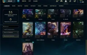 Conta Platina 2 com 31 Champs e 7 Skins +2 Fragmentos