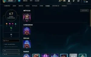 Conta Platina 2 com 31 Champs e 7 Skins +2 Fragmentos