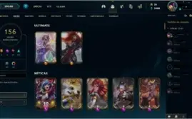 Conta de League of legends( lol ) lv 318 e 156 skins