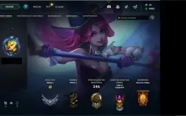 Conta league of legends com 215 skins