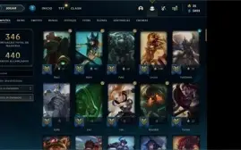 Conta league of legends com 215 skins