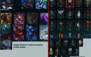 CONTA LOL // Diamante - 126 Skins + Raridades, Todos Champs