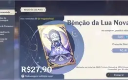 Conta magnifica com Baal Eula Diluc Klee Kazuha Jean benção
