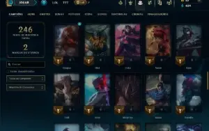 Unranked com 70 Champs e 12 Skins