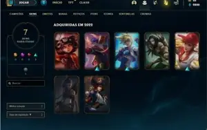 Conta Diamante 2 com 33 Champs e 7 Skins + 1 Fragmento