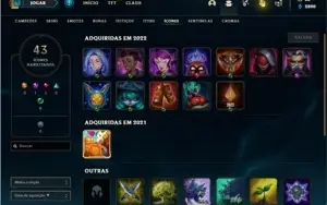 Conta Diamante 2 com 33 Champs e 7 Skins + 1 Fragmento