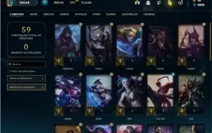 Conta Diamante 2 com 33 Champs e 7 Skins + 1 Fragmento