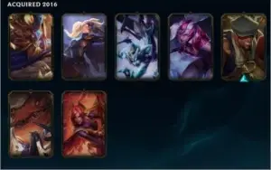 Conta com Kayle juiza, Icone do BETA e 5 skin vitoriosas.