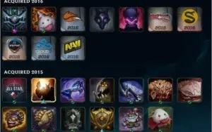 Conta com Kayle juiza, Icone do BETA e 5 skin vitoriosas.