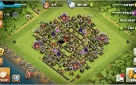 Clash of Clans cv 10 Semi c/ conta Clash Royale arena 9 nv9