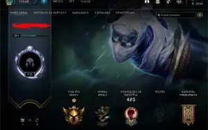 conta de lol nivel 216, 104+skins