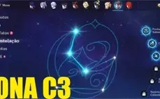 CONTA GENSHIN AR58✨15 LENDÁRIOS e 6 ARMAS 5⭐SHOGUN C2 E+✨