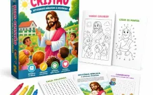 Atividades Bíblicas Cristão Kids +140 Atividades e Histórias