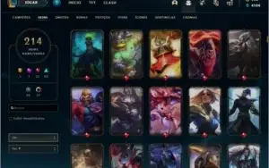Conta lol, varias skins, level 158.