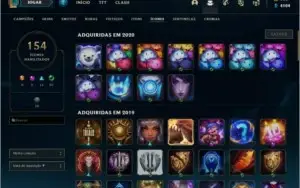 Conta lol, varias skins, level 158.
