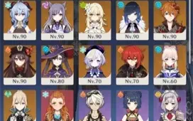 Conta genshin Ar58 15 personagens 5★