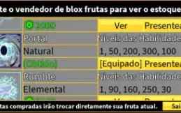 Conta de blox fruits/blox fruits account/gamepass/permas/