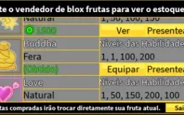 Conta de blox fruits/blox fruits account/gamepass/permas/