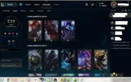 VENDO CONTA LOL, LEVEL 95 MAIS DE 230 SKINS