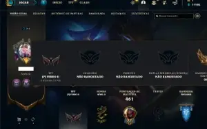 Conta Unranked com TODOS os champs e 261 skins