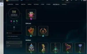 CONTA NO LOL COM 274 SKINS, MUITOS CROMAS