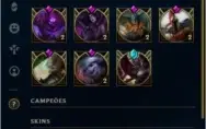 CONTA GOLD 3 / 41 SKINS / 81 CHAMPS!