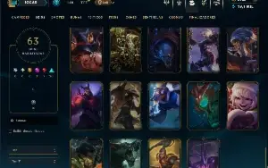 Bronze 4 com 100 Champs e 63 Skins + 2455 RP