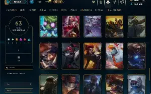 Bronze 4 com 100 Champs e 63 Skins + 2455 RP
